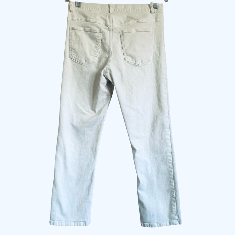 La Garconne Moderne White Mid-Waist Crip Jeans Size 29 — image 4 of 8